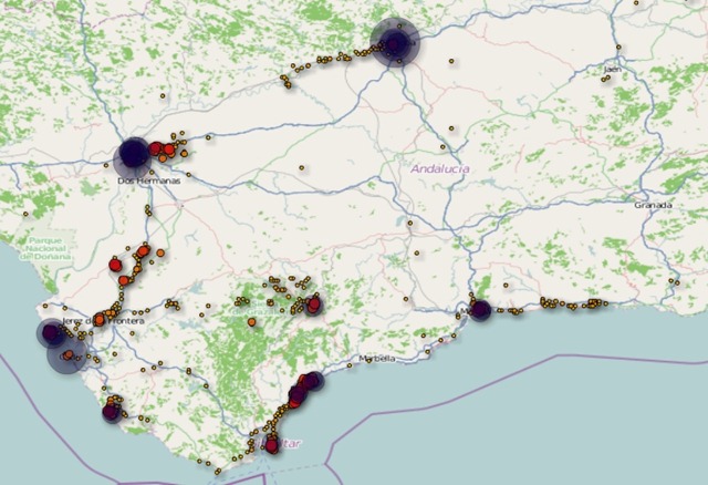 Bewegungsprofil unseres Urlaubs (dank iPhone)