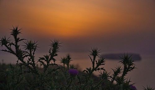 Sonnenuntergang vom Krater-Rand