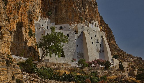 Hoch aufs Kloster von Amorgos